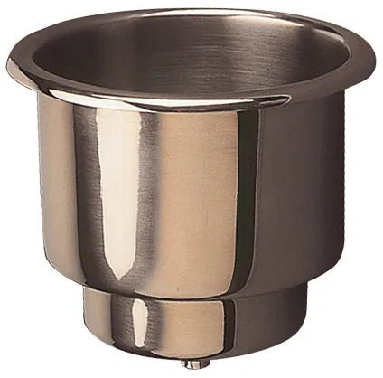 588065 – SEA DOG Cup Holder, Flush Mount Combo Drink Holder Polished 304 Stainless Steel Allows The Use Of Beverage C...